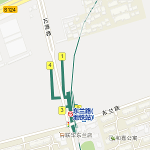 上海东兰路地铁站 东兰路地铁站出口东兰路地铁站图-上海地铁