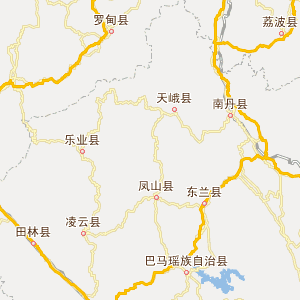 广西河池地图