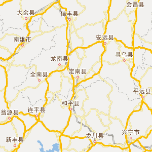 龙岩市行政地图