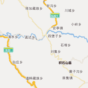临夏回族自治州机场交通地图