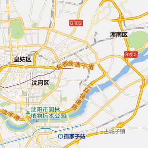 沈阳市行政地图