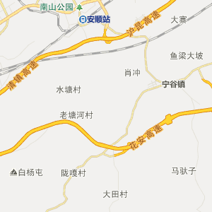 安顺市运动交通线路地图