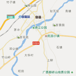 容县地图