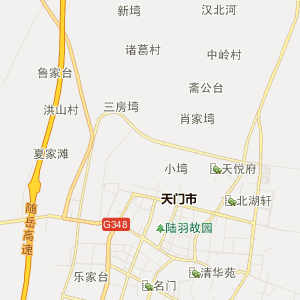 天门市科研院所交通地图