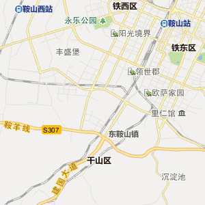 鞍山市概述行地图