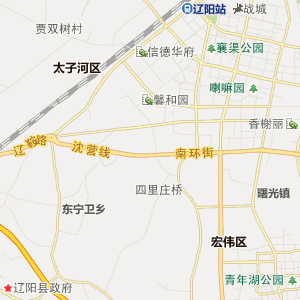 辽阳市购物交通线路地图