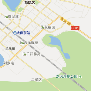 大庆市宗教交通地图