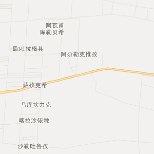 和田地区策勒县地图