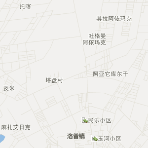 和田地区洛浦县地图
