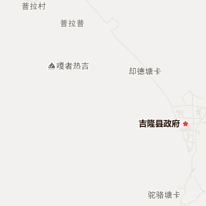 日喀则市吉隆县行政地图