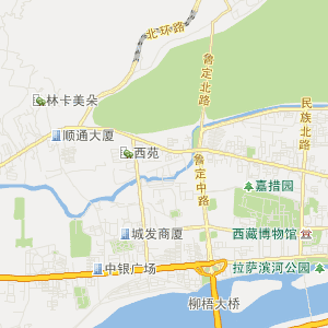 拉萨市堆龙德庆区地图