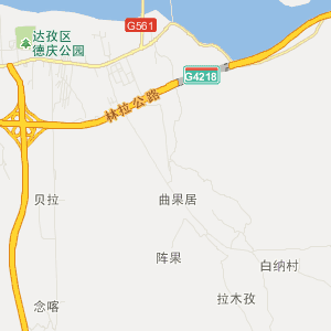 拉萨市达孜区地图