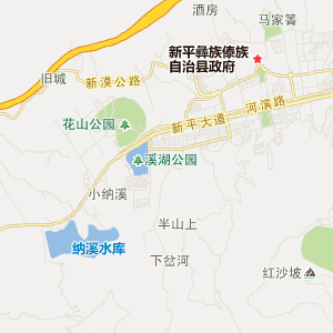 玉溪市新平彝族傣族自治县地图