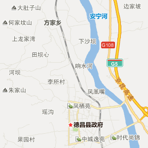 凉山彝族自治州德昌县地理地图