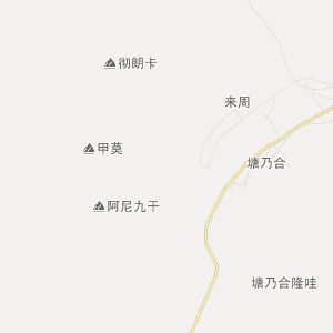 甘南藏族自治州夏河县行政地图