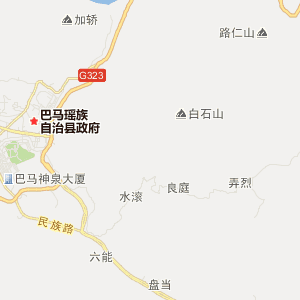 河池市巴马瑶族自治县地图