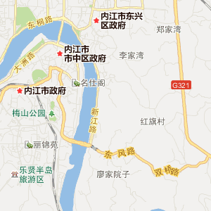 内江市市中区地图