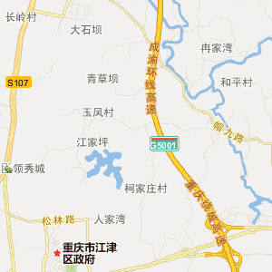 重庆市江津区地图