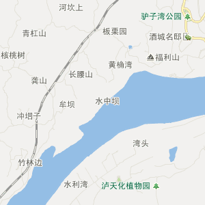 泸州市江阳区行政地图