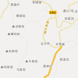 巴中市通江县地理地图