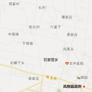 宝鸡市凤翔县地图