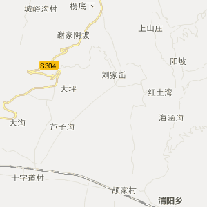 天水市甘谷县地图