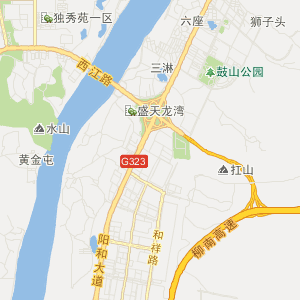 柳州市城中区行政地图