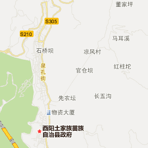 重庆市酉阳土家族苗族自治县地图