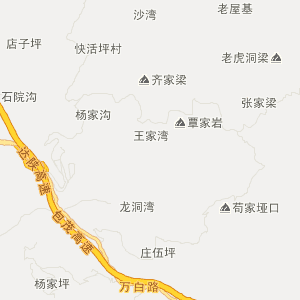 达州市万源市地图