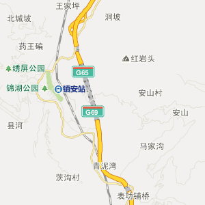 商洛市镇安县地图