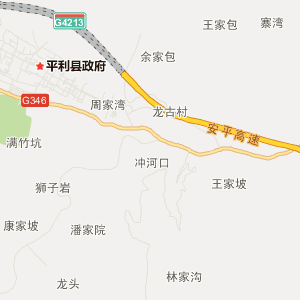 安康市平利县地图
