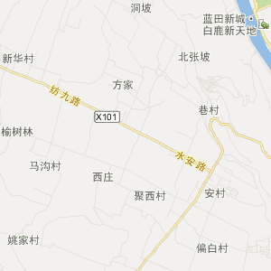 西安市蓝田县地图