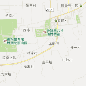 西安市临潼区行政地图