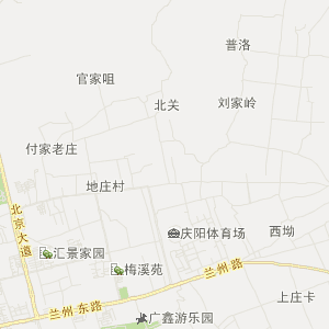 庆阳市西峰区行政地图