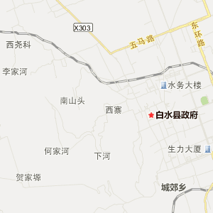 渭南市白水县地图