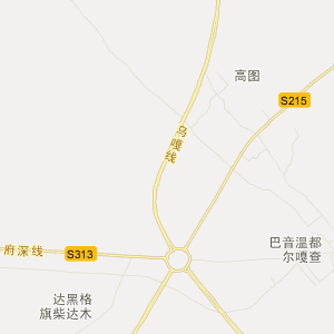 鄂尔多斯市乌审旗地图