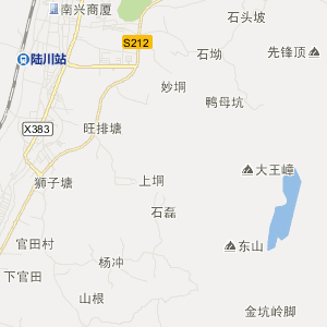 玉林市陆川县地图