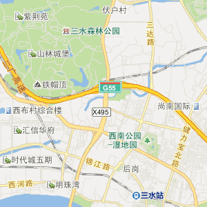 佛山市三水区行政地图