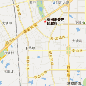 株洲市天元区行政地图