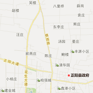 驻马店市正阳县地图