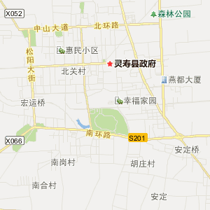 石家庄市灵寿县地图