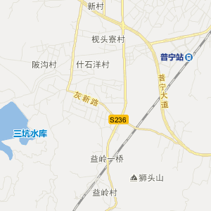 揭阳市普宁市地图