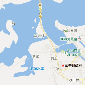 九江市武宁县地图