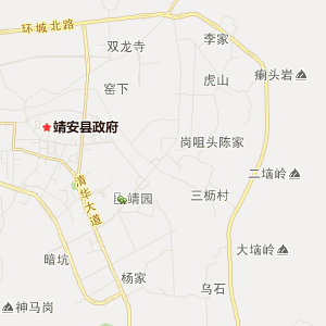 宜春市靖安县行政地图