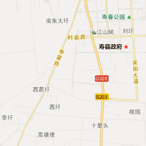 寿县文化机构分布地图_寿县文化机构交通线路图_寿县