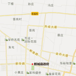 周口市郸城县地图