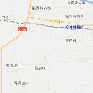 菏泽市东明县地理地图