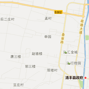 濮阳市清丰县行政地图