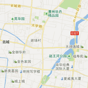 菏泽市牡丹区地理地图