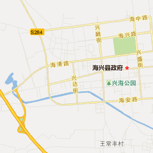 沧州市海兴县行政地图